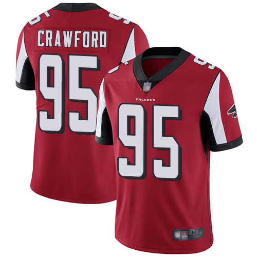 Atlanta Falcons Limited Red Men Jack Crawford Home Jersey NFL Football 95 Vapor Untouchable